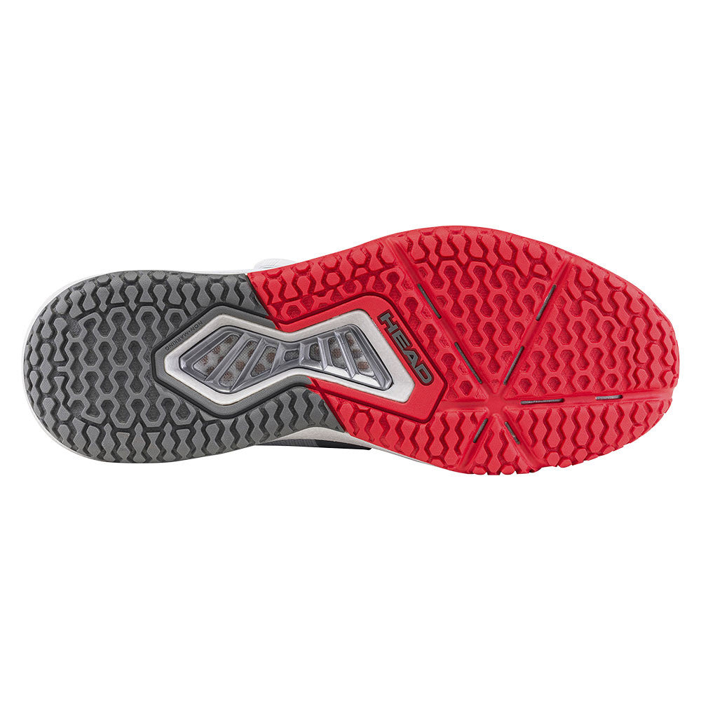 HEAD Motion Pro BOA Pickleball Shoe, Light Grey/Red - Pickleball Sports Great Value