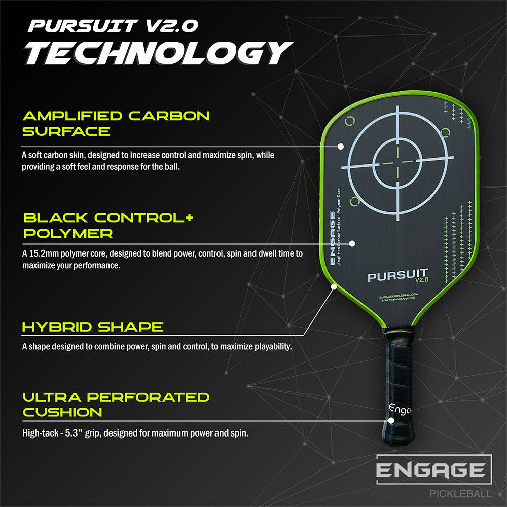 Engage Pursuit V2.0 Pickleball Paddle - Pickleball Sports Special Offer