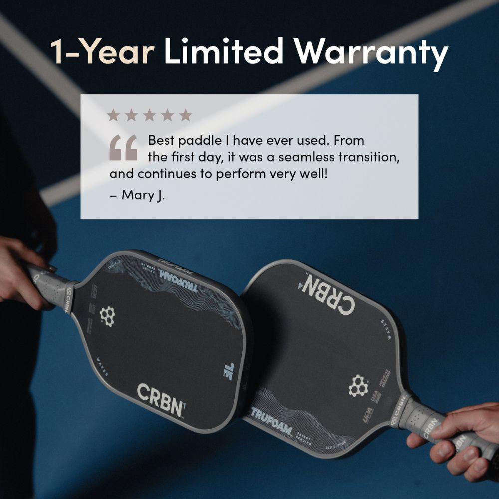 CRBN TruFoam Waves 1 Elongated Pickleball Paddle - Pickleball Sports Essential