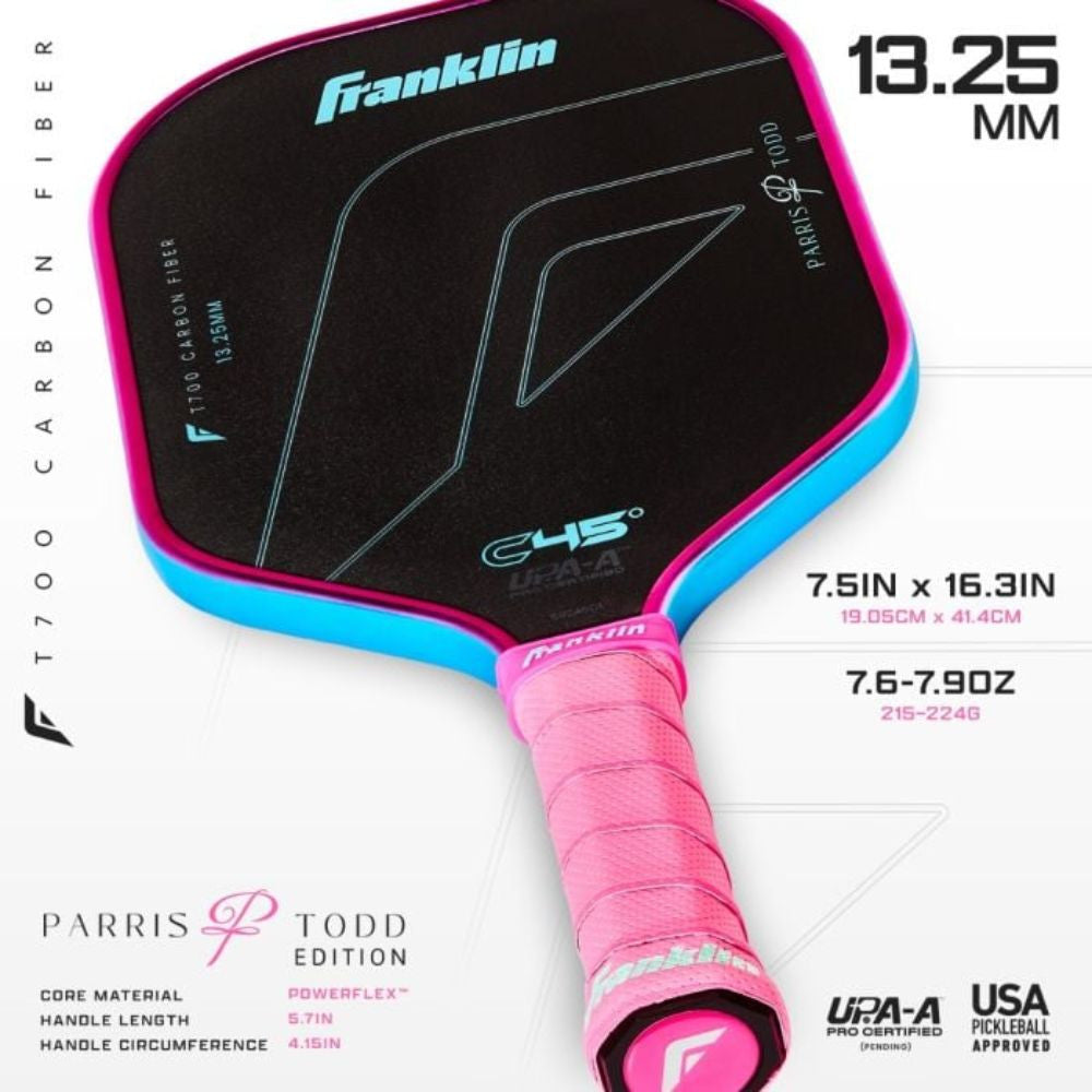 Franklin C45 Parris Todd 13.25mm Pickleball Paddle - Pickleball Sports Featured