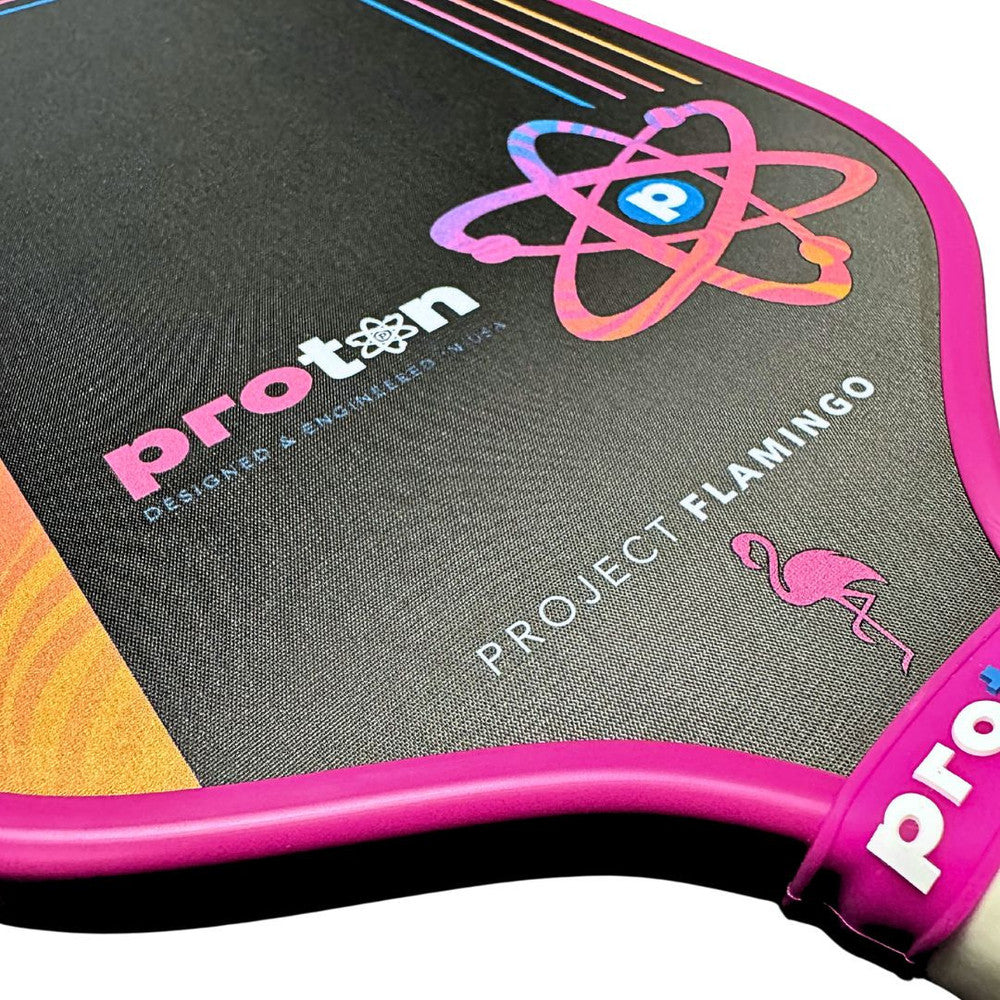 Proton Series Three Pickleball Paddle - Project Flamingo - Pickleball Sports Recommended