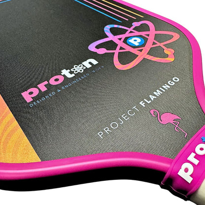 Proton Series Three Pickleball Paddle - Project Flamingo - Pickleball Sports Recommended