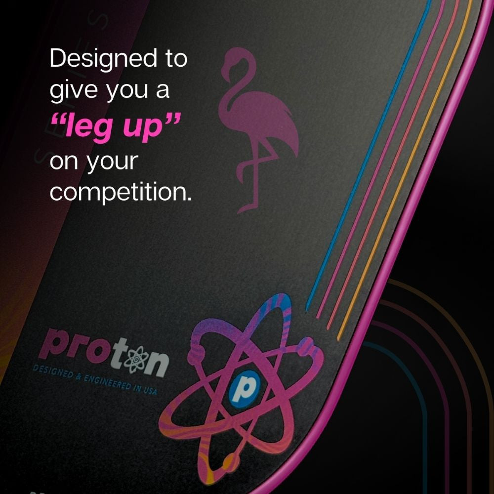 Proton Series Three Pickleball Paddle - Project Flamingo - Pickleball Sports Recommended