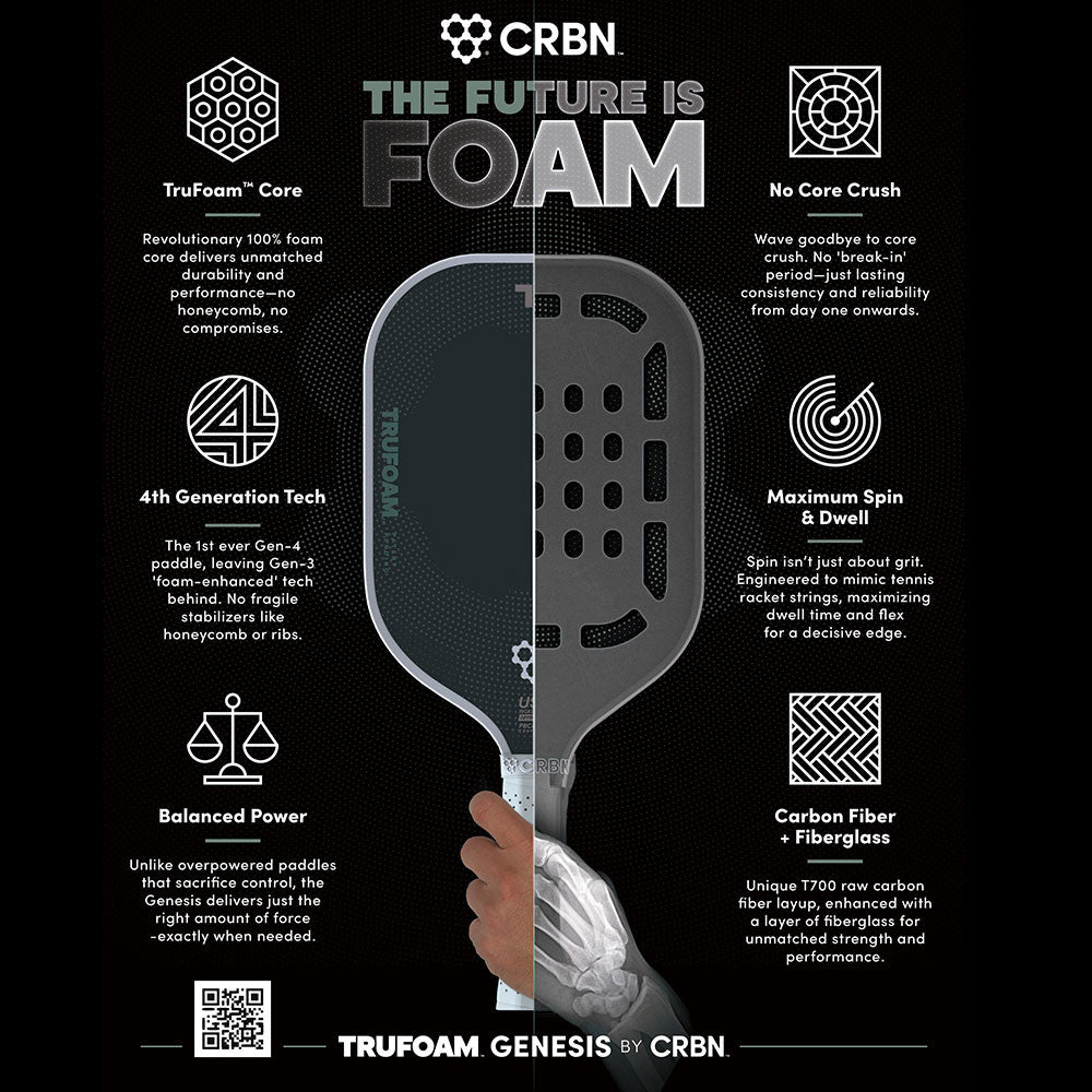 CRBN 1 TruFoam Genesis Pickleball Paddle - Pickleball Sports Everyday