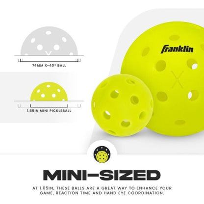 Franklin Sports Mini Training Pickleballs - Pickleball Sports Essential