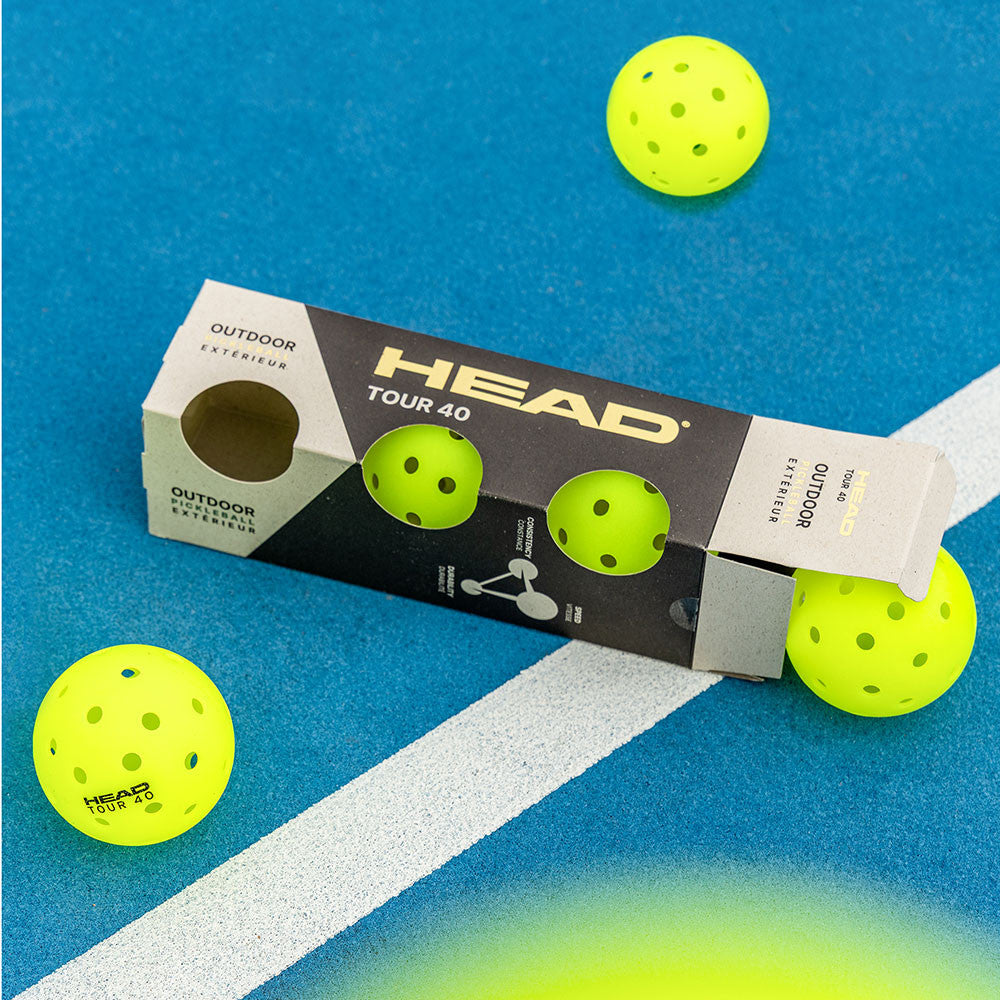 HEAD Tour 40 Outdoor Pickleball - Pickleball Sports Smart Buy