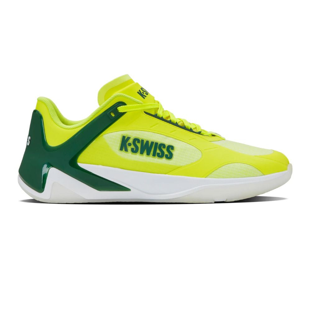 K-Swiss K-Frame Pickleball Shoe - Neon Lime/Eden/White - Pickleball Sports Quality