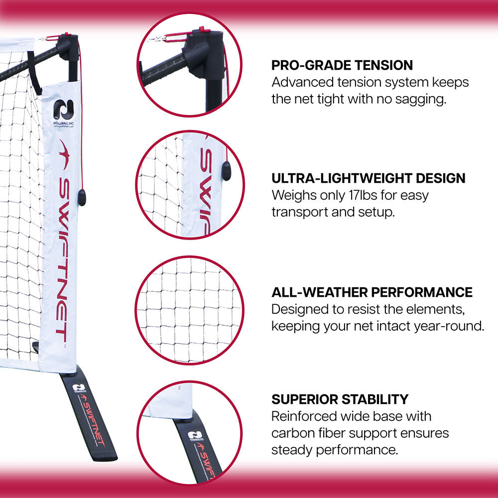 SwiftNet 2.1 Portable Pickleball Net - Pickleball Sports Latest