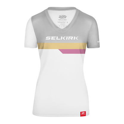 Selkirk Legacy Line Short Sleeve V-Neck Shirt - Pickleball Sports Best Seller