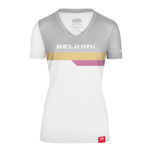 Selkirk Legacy Line Short Sleeve V-Neck Shirt - Pickleball Sports Best Seller