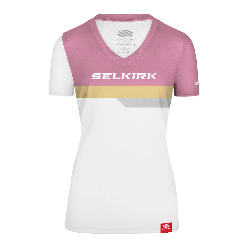 Selkirk Legacy Line Short Sleeve V-Neck Shirt - Pickleball Sports Best Seller