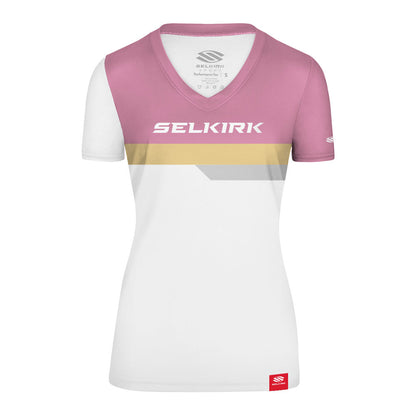 Selkirk Legacy Line Short Sleeve V-Neck Shirt - Pickleball Sports Best Seller