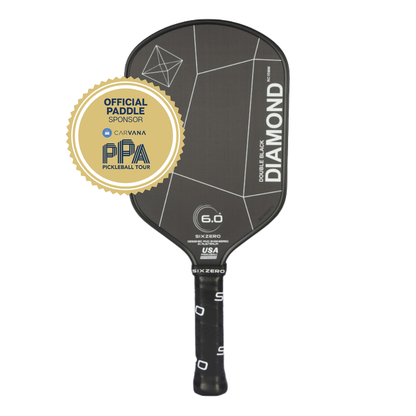 Six Zero Double Black Diamond Elongated Pickleball Paddle - Pickleball Sports New