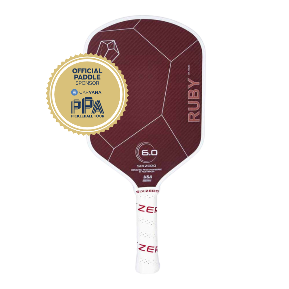 Six Zero Ruby 16mm Pickleball Paddle - Pickleball Sports Customer Favorite
