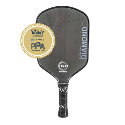 Six Zero Double Black Diamond Control 16mm Paddle - Pickleball Sports Customer Favorite