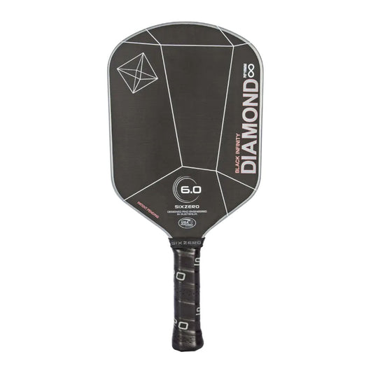 Six Zero Infinity Edgeless Black Diamond Power Pickleball Paddle - Pickleball Sports Signature