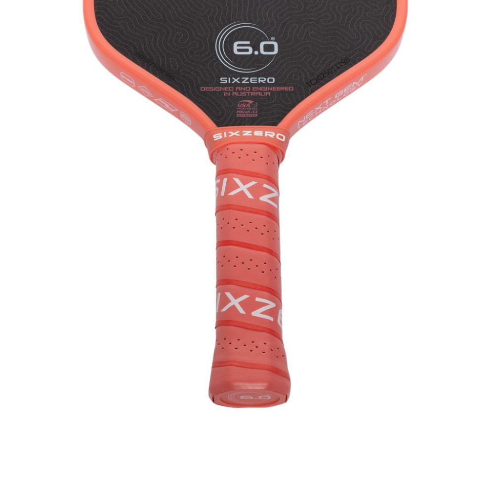 Six Zero Coral 16mm Elongated Pickleball Paddle - Pickleball Sports Trusted