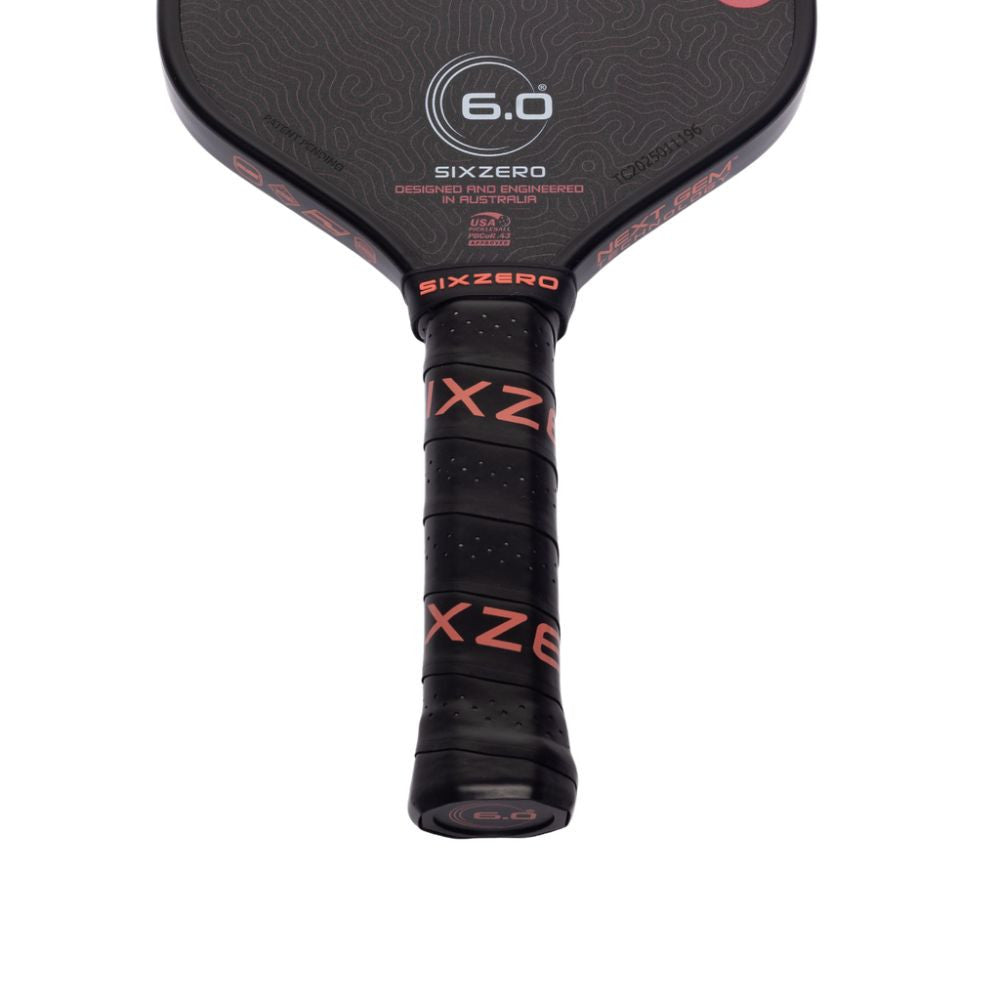 Six Zero Coral 16mm Elongated Pickleball Paddle - Pickleball Sports Trusted