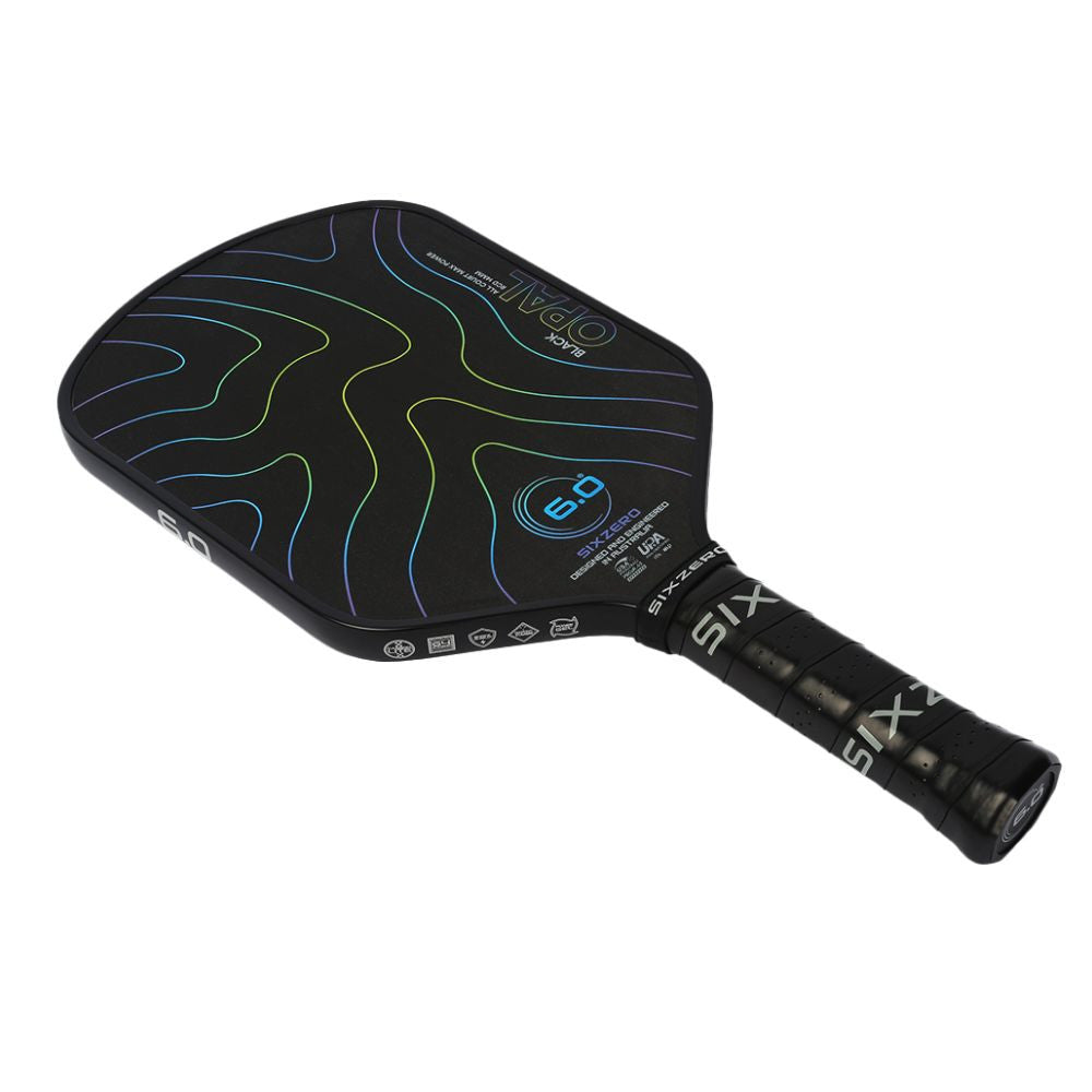Six Zero Black Opal Pickleball Paddle - Pickleball Sports Discount