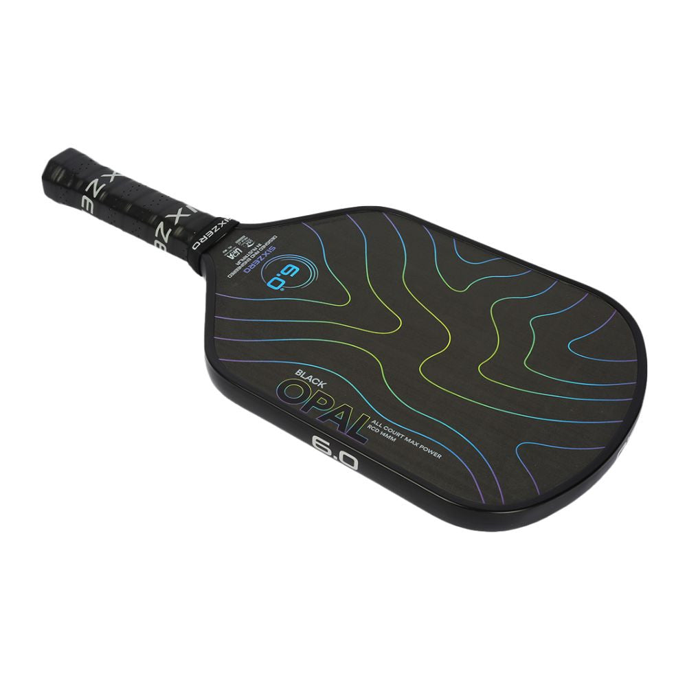 Six Zero Black Opal Pickleball Paddle - Pickleball Sports Discount