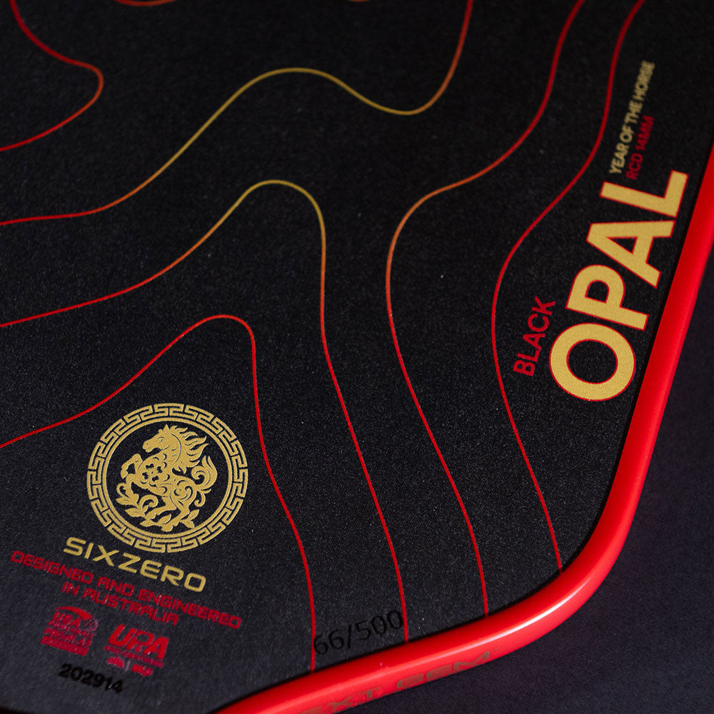 Six Zero Black Opal Pickleball Paddle - Pickleball Sports Discount