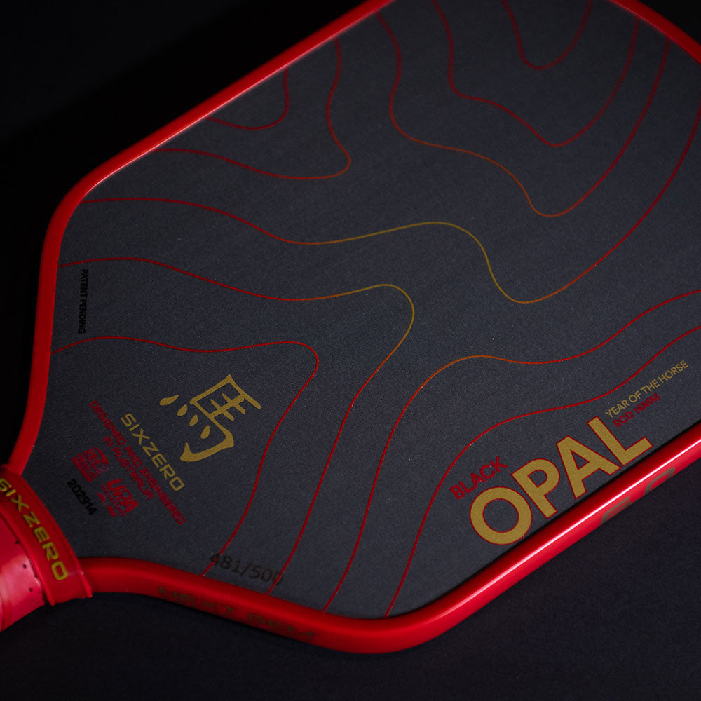 Six Zero Black Opal Pickleball Paddle - Pickleball Sports Discount