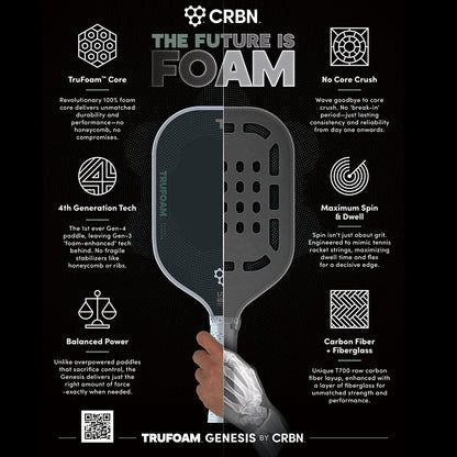 CRBN 2 TruFoam Genesis Pickleball Paddle - Pickleball Sports Premium