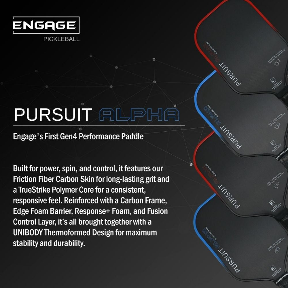 Engage Pursuit Alpha 14mm Pickleball Paddle - Pickleball Sports Customer Favorite