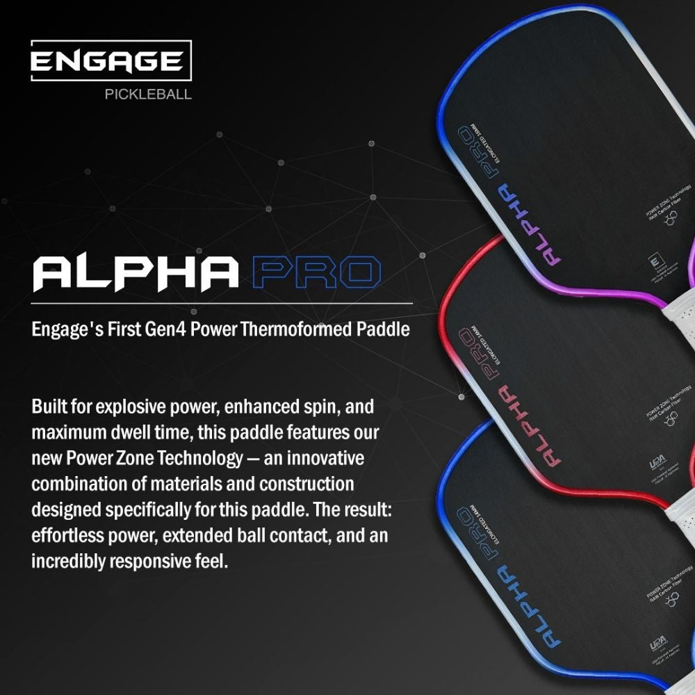 Engage Pursuit Alpha Pro 14mm Pickleball Paddle - Pickleball Sports Trending