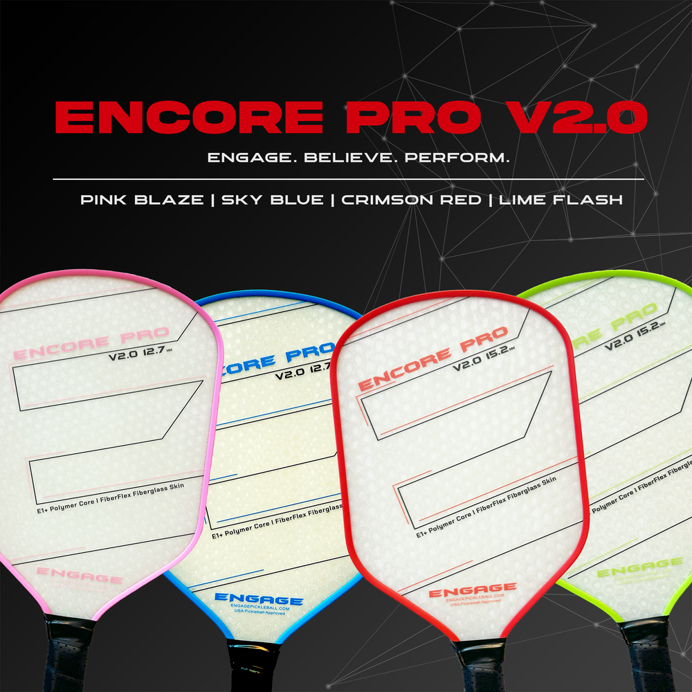 Engage Encore Pro V2.0 15.2mm Pickleball Paddle - Pickleball Sports Essential