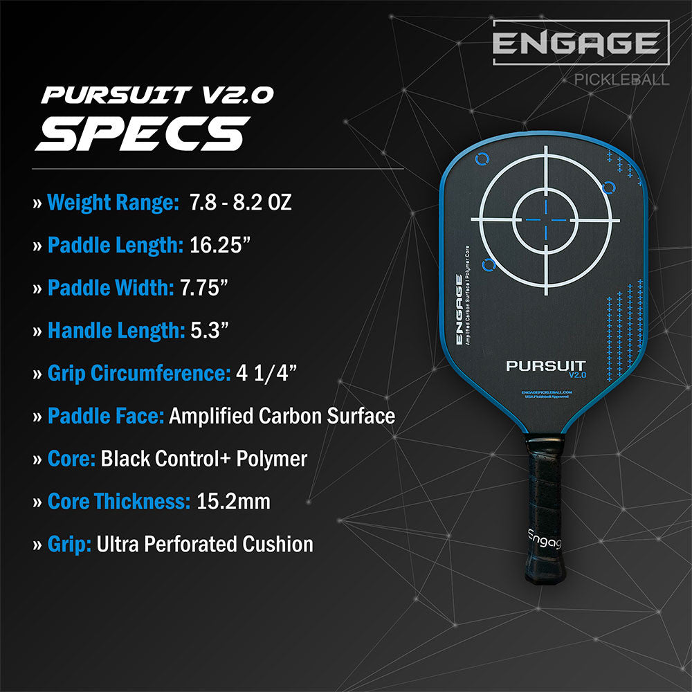 Engage Pursuit V2.0 Pickleball Paddle - Pickleball Sports Special Offer