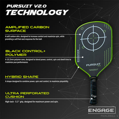 Engage Pursuit V2.0 Pickleball Paddle - Pickleball Sports Special Offer