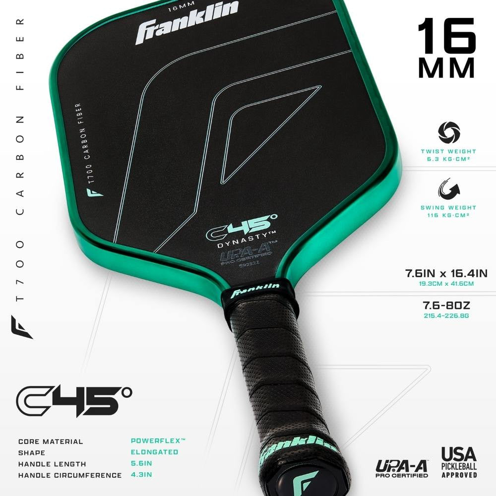 Franklin C45 Dynasty 16mm Pickleball Paddle - Pickleball Sports Top Pick
