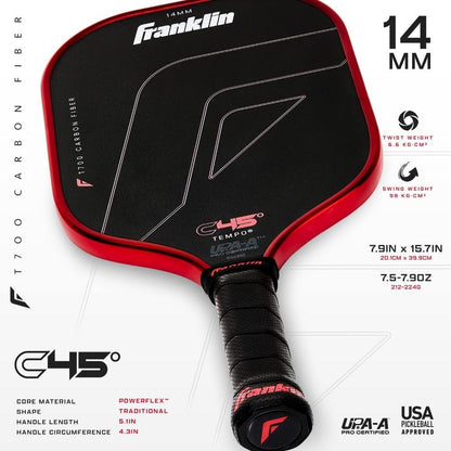 Franklin C45 Tempo 14mm Pickleball Paddle - Pickleball Sports New