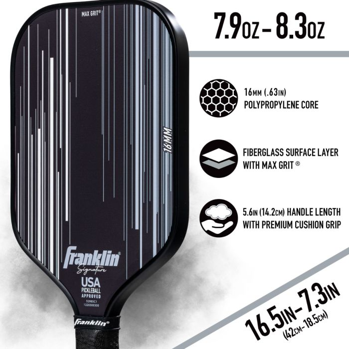 Franklin Sports Signature Series 16mm Pickleball Paddle - Pickleball Sports Best Price