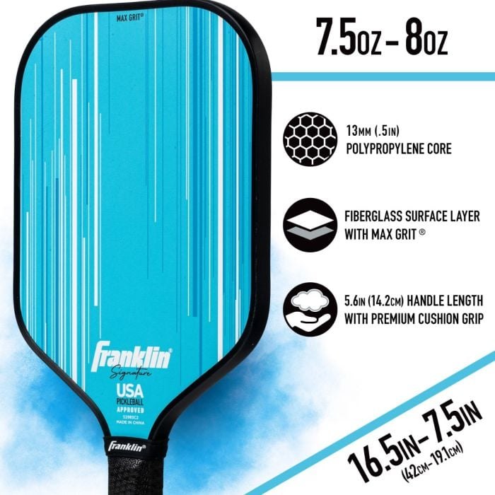 Franklin Sports Signature Series 13mm Pickleball Paddle - Pickleball Sports Popular