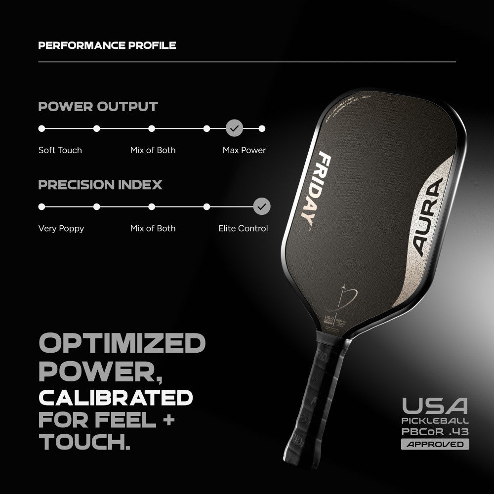 FRIDAY Aura Elongated Pickleball Paddle - Pickleball Sports Special Offer