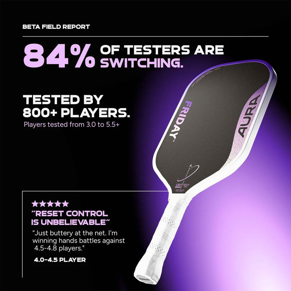 FRIDAY Aura Hybrid Pickleball Paddle - Pickleball Sports Quality