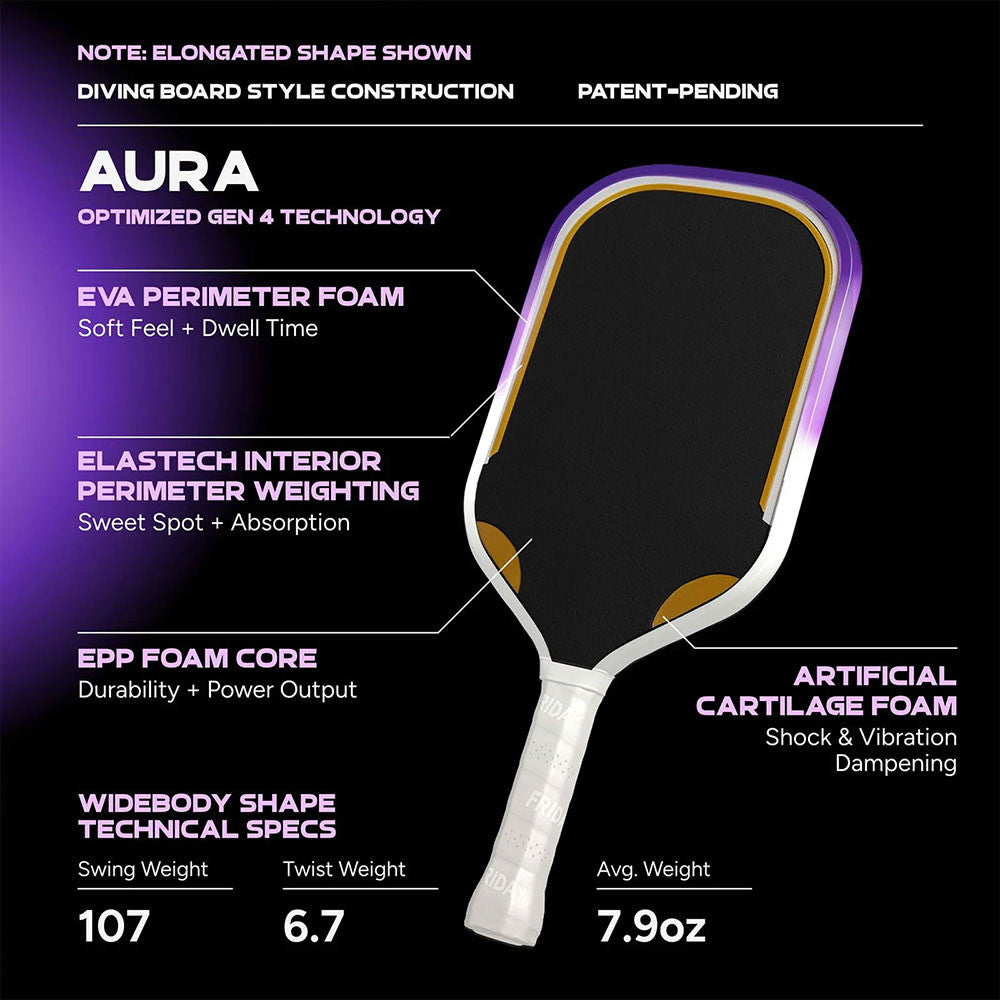 FRIDAY Aura Widebody Pickleball Paddle - Pickleball Sports Classic
