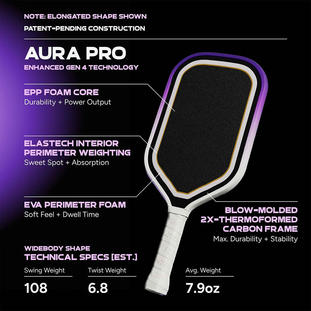 FRIDAY Aura Pro Widebody Pickleball Paddle - Pickleball Sports Classic