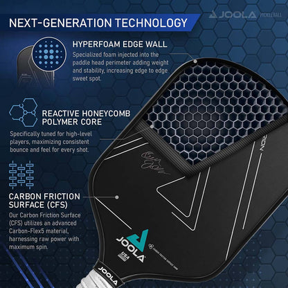 JOOLA Ben Johns Hyperion CFS 16 Graphite Paddle - Pickleball Sports Special Offer