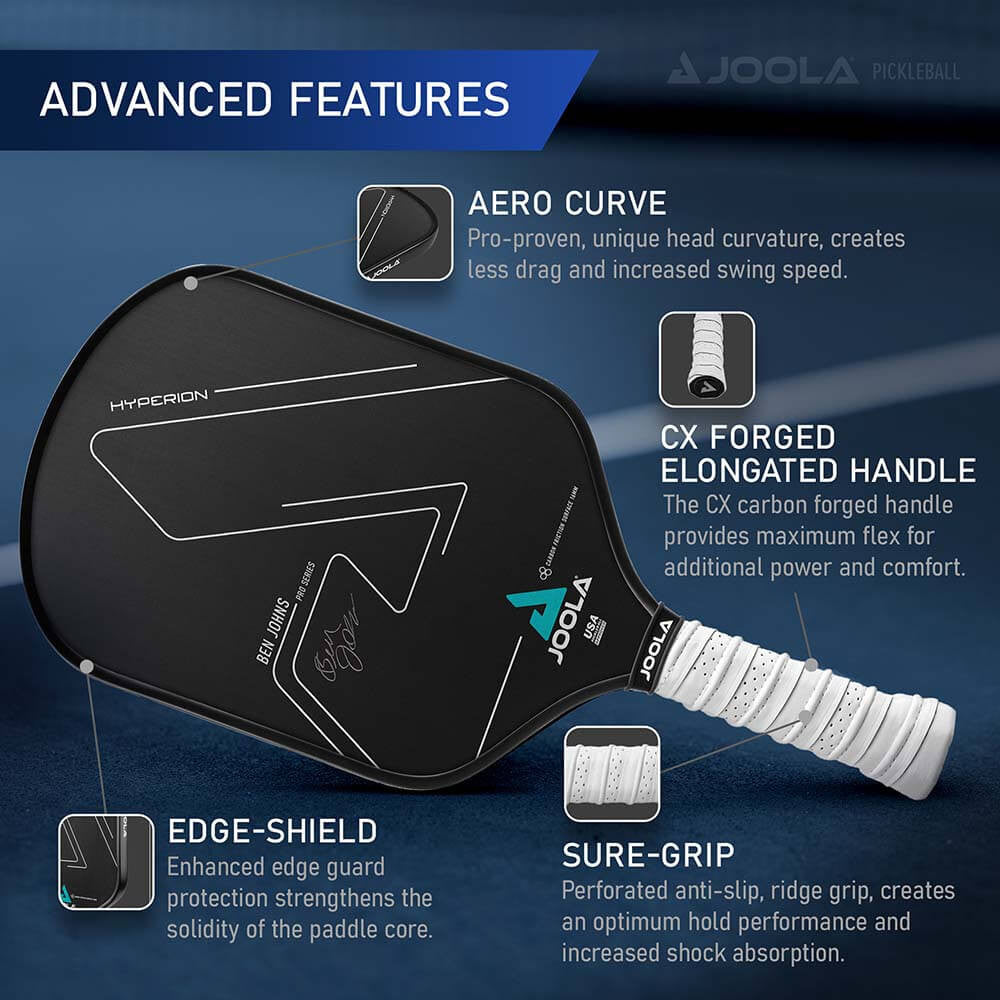 JOOLA Ben Johns Hyperion CFS 16 Graphite Paddle - Pickleball Sports Special Offer