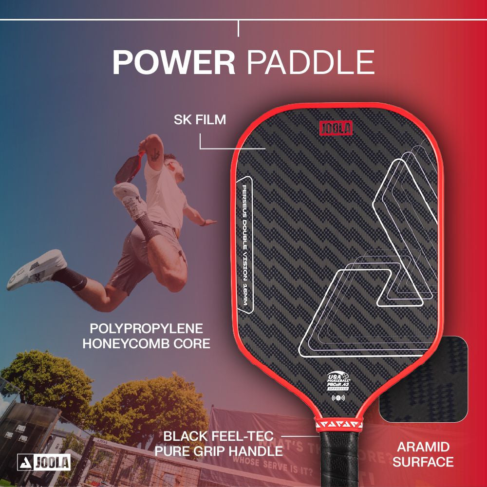 JOOLA Perseus Double Vision 16mm Pickleball Paddle - Pickleball Sports Quality
