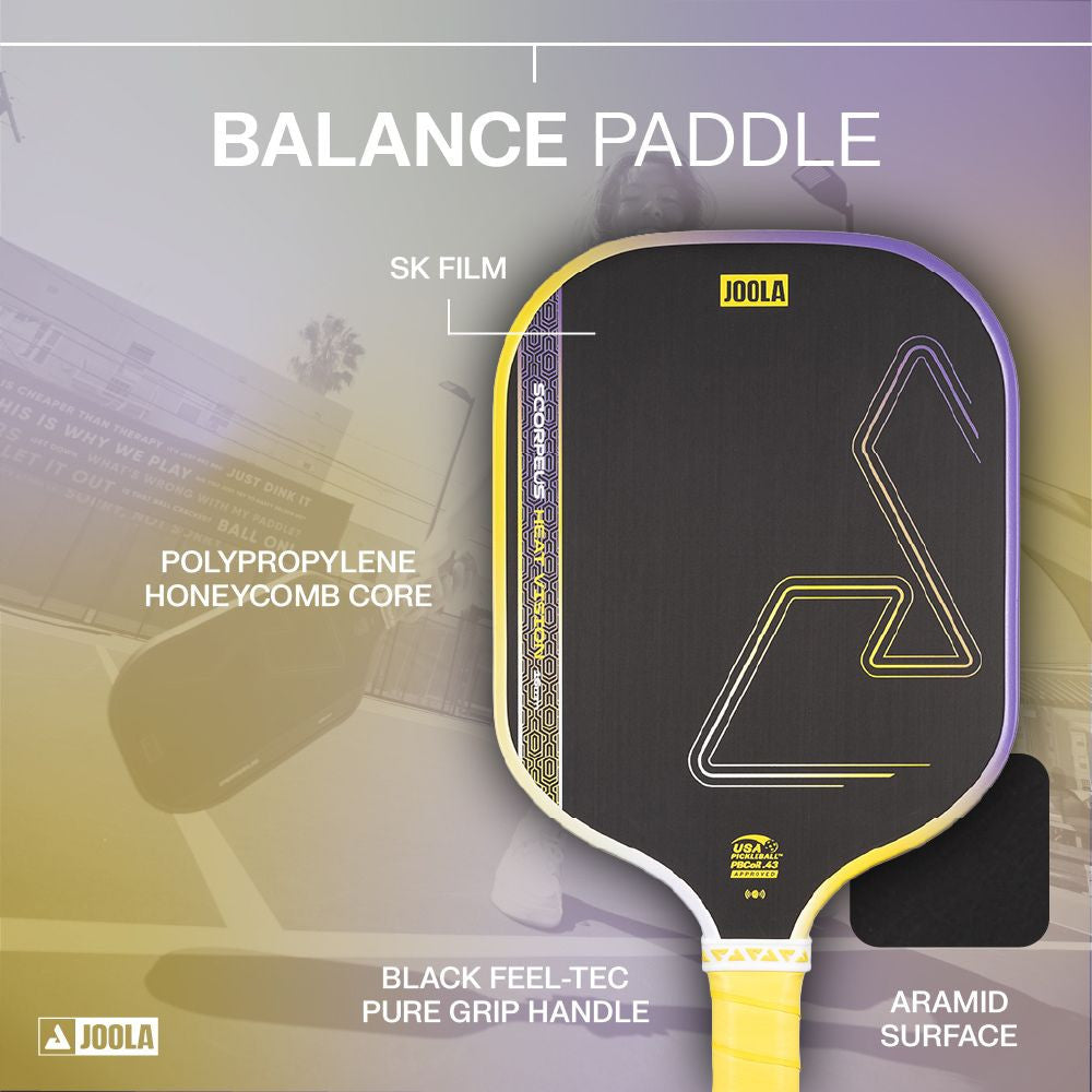 JOOLA Scorpeus Heat Vision 16mm Pickleball Paddle - Pickleball Sports Best Seller