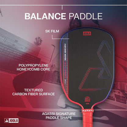 JOOLA Agassi Edge Heat Vision 16mm Pickleball Paddle - Pickleball Sports Hot Sale