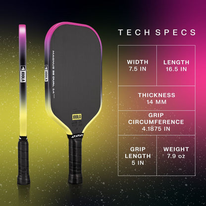 JOOLA Magnus Pro 3S Dual 14mm Pickleball Paddle - Pickleball Sports Latest