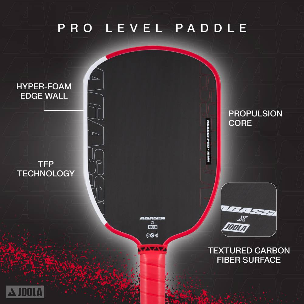 JOOLA Andre Agassi Pro 16mm Pickleball Paddle - Pickleball Sports Special Offer