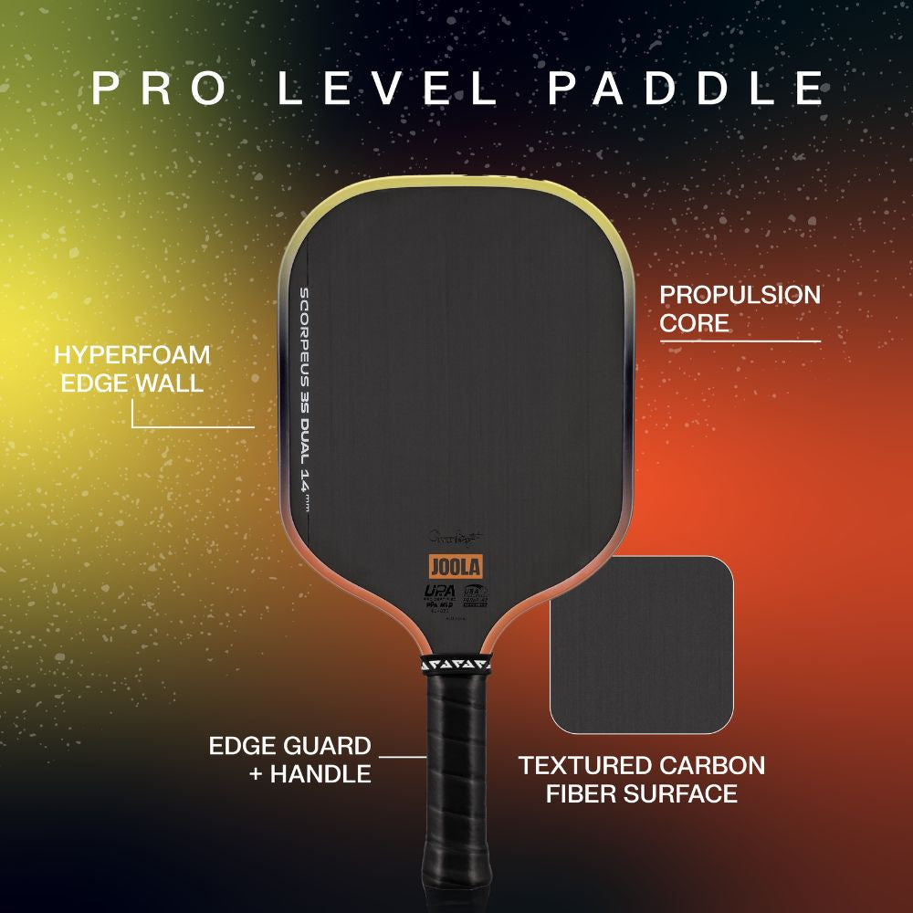 JOOLA Scorpeus Pro 3S Dual 14mm Pickleball Paddle - Pickleball Sports Quality