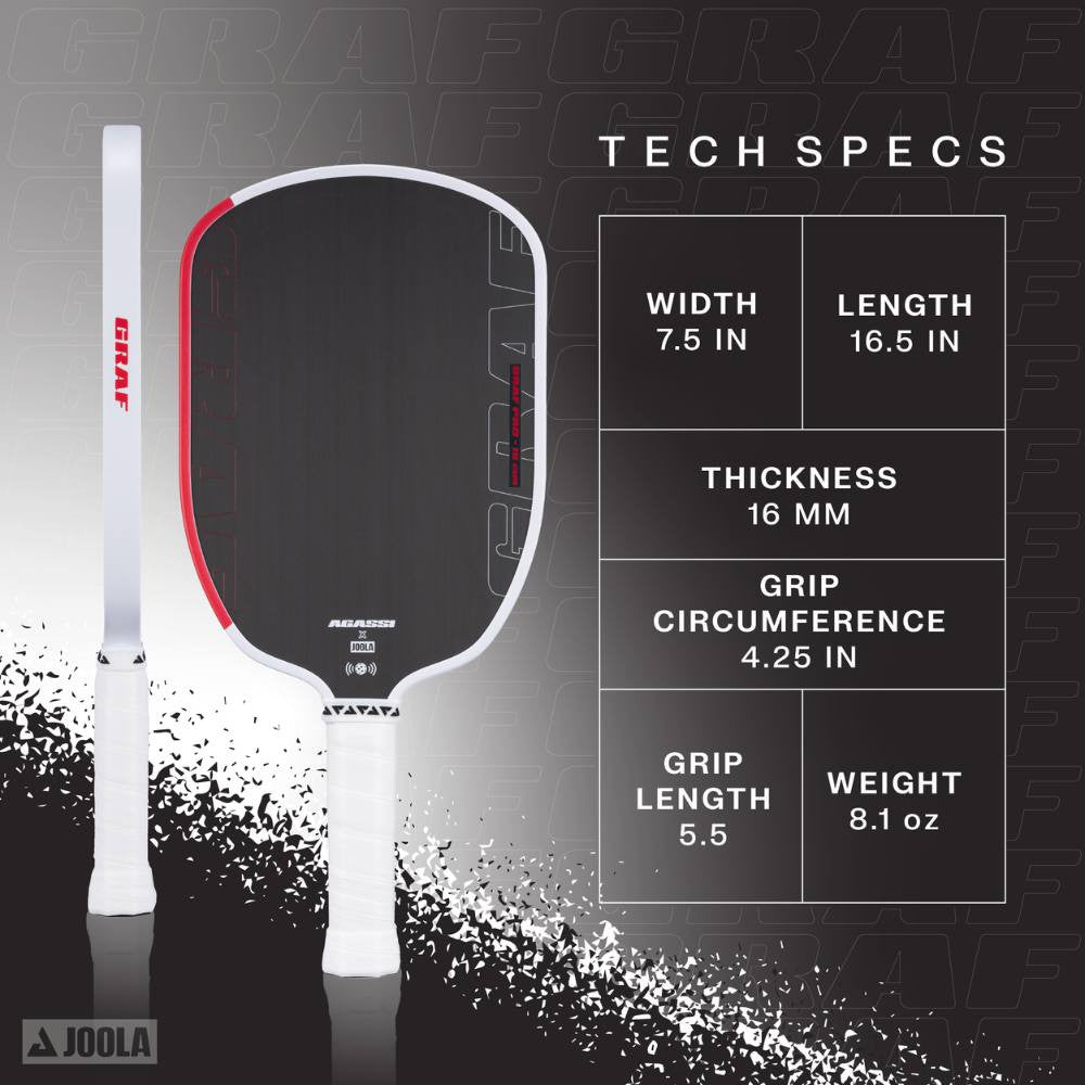 JOOLA Steffi Graf Pro 16mm Pickleball Paddle - Pickleball Sports Premium