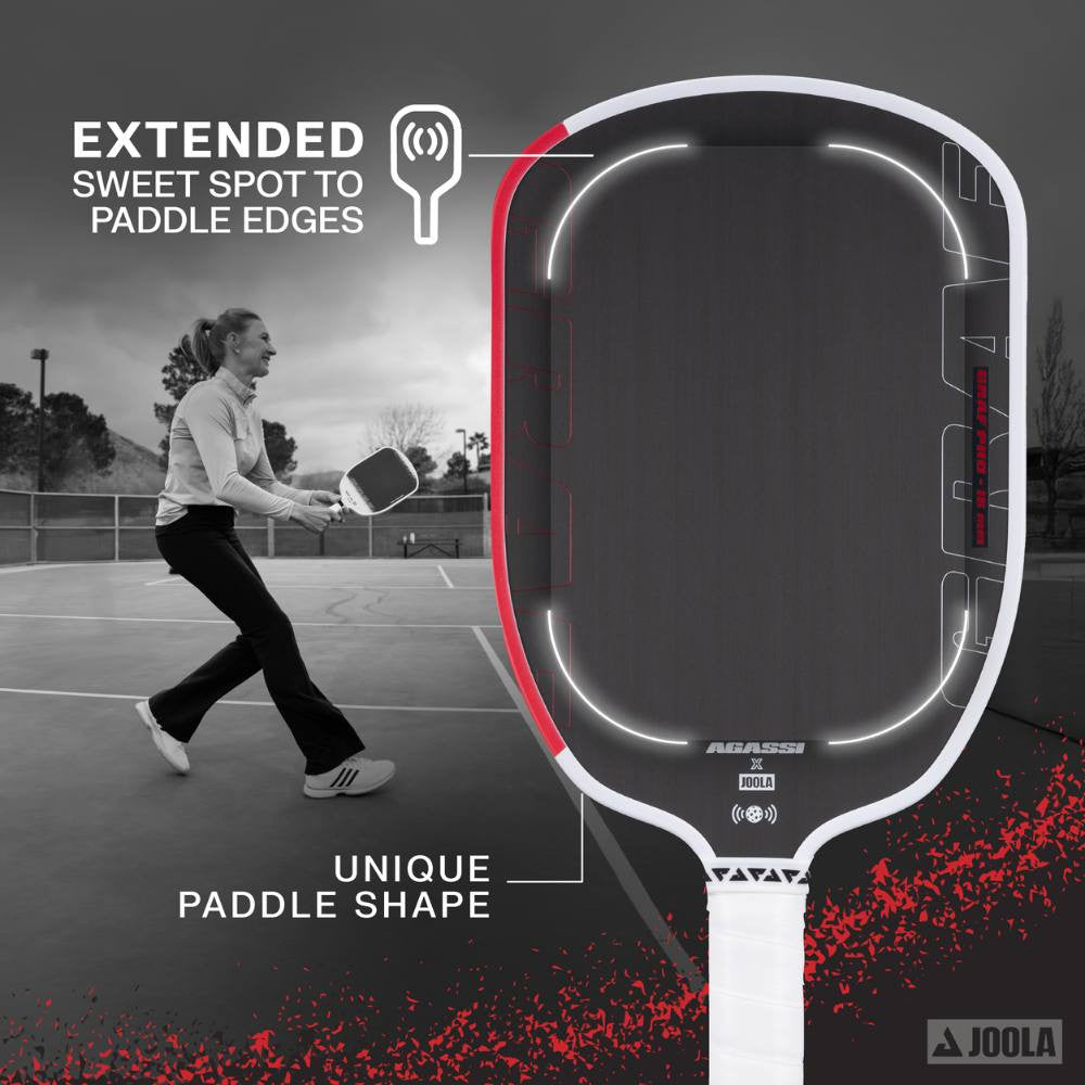 JOOLA Steffi Graf Pro 16mm Pickleball Paddle - Pickleball Sports Premium